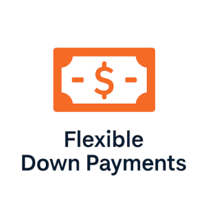 Flexible down payment options icon