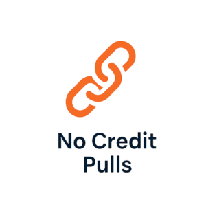 No credit pull home financing icon