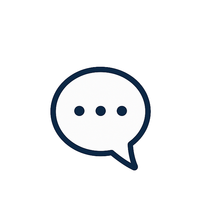 Chat bubbles icon for Transparent Process, Tennessee Builds.